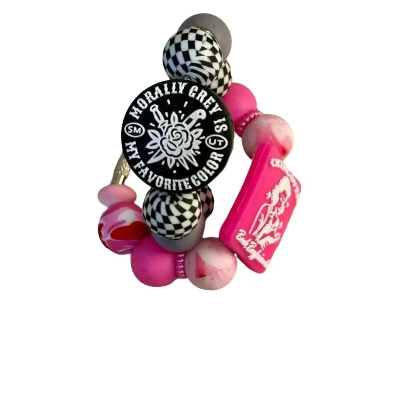 Bookish Beaded Cup Charms