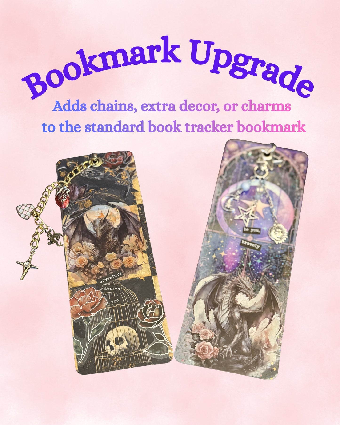 Junk Journal Style Book Tracker Bookmark
