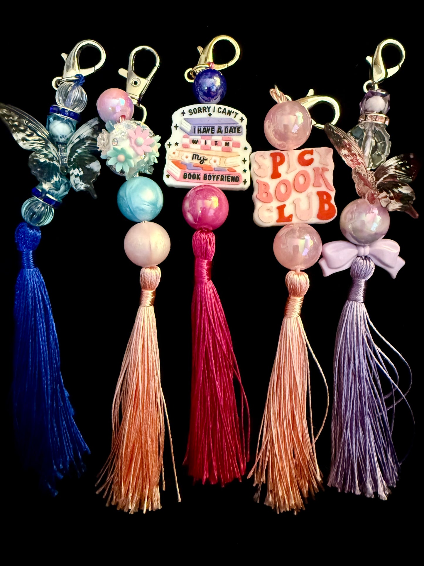 Book Tassel Bag Charm/Key Charm