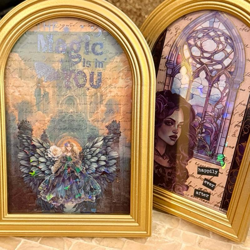 Bookshelf Decor; Junk Journal style decor