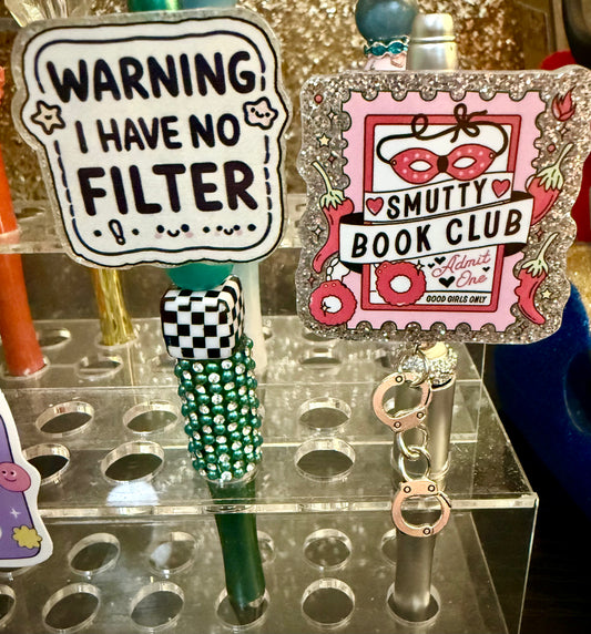 Beaded Flatback Pens