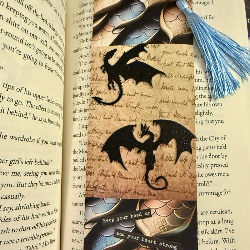 Junk Journal Style Book Tracker Bookmark