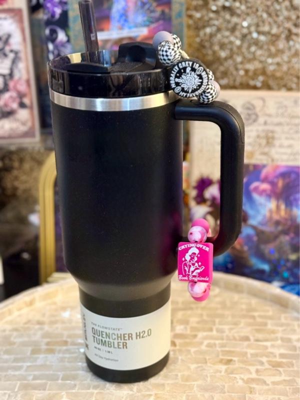 Bookish Beaded Cup Charms